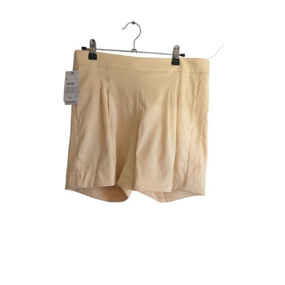 Nike Dri Fit Yellow Standard Fit Shorts UPF 40+ Women's Size Small 6 8 NEW NWT - Picture 1 of 7